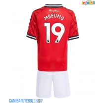 Camisa de time de futebol Manchester United Bryan Mbeumo #19 Replicas 1º Equipamento Infantil 2025-26 Manga Curta (+ Calças curtas)